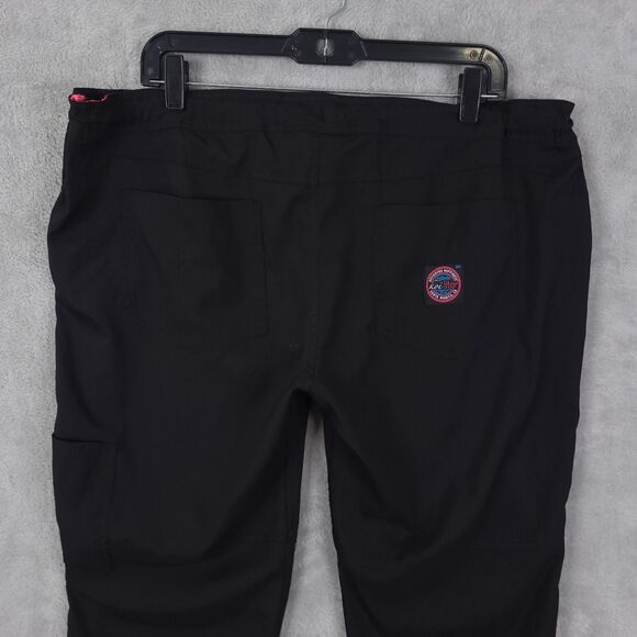 Koi Lite Scrub Pants Womens Large Black Slim Fit Mechanical Drawstring Pockets - Picture 11 of 16